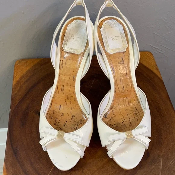 Dior | Shoes | 75 Christian Dior Vintage Womens Bow Sandals High